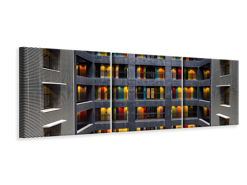 panoramic-3-piece-canvas-print-the-colored-doors