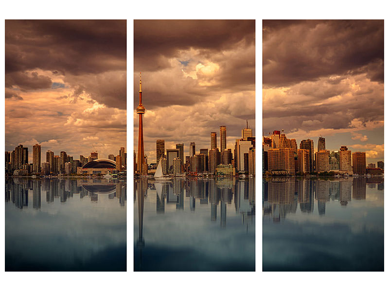 3-piece-canvas-print-toronto-at-dusk