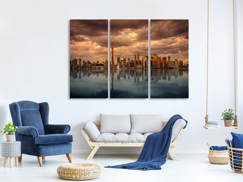 3-piece-canvas-print-toronto-at-dusk