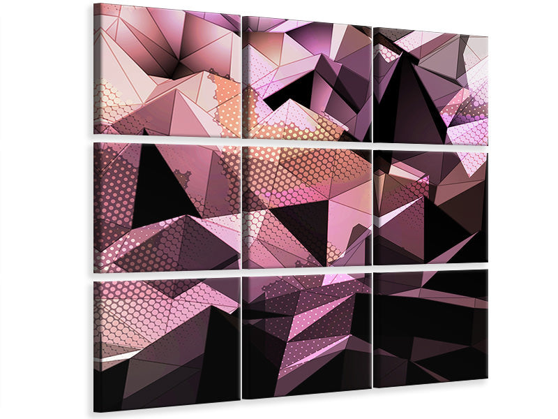 canvas-print-3d-crystal-structure