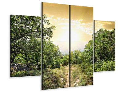 4-piece-canvas-print-at-the-end-of-the-forest