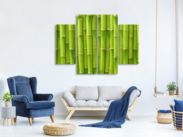 4-piece-canvas-print-bamboo-wall