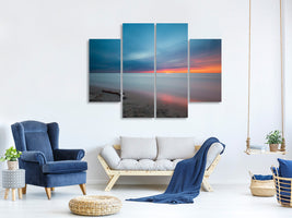 4-piece-canvas-print-beach-in-the-sunset