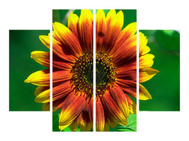 4-piece-canvas-print-colorful-sunflower