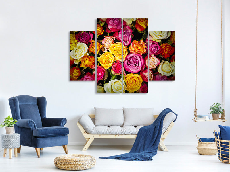 4-piece-canvas-print-many-colorful-rose-petals