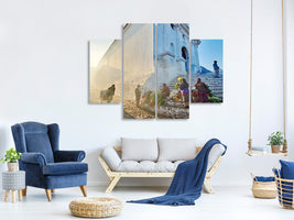 4-piece-canvas-print-morning-in-city-chichicastenango-ii