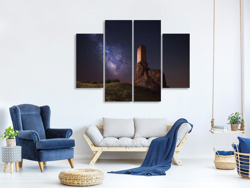 4-piece-canvas-print-night-at-tower-of-joy