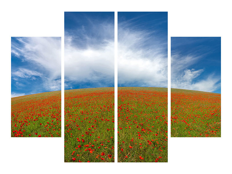 4-piece-canvas-print-red-poppies