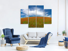 4-piece-canvas-print-red-poppies
