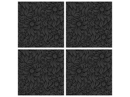 4-piece-canvas-print-rococo-pattern