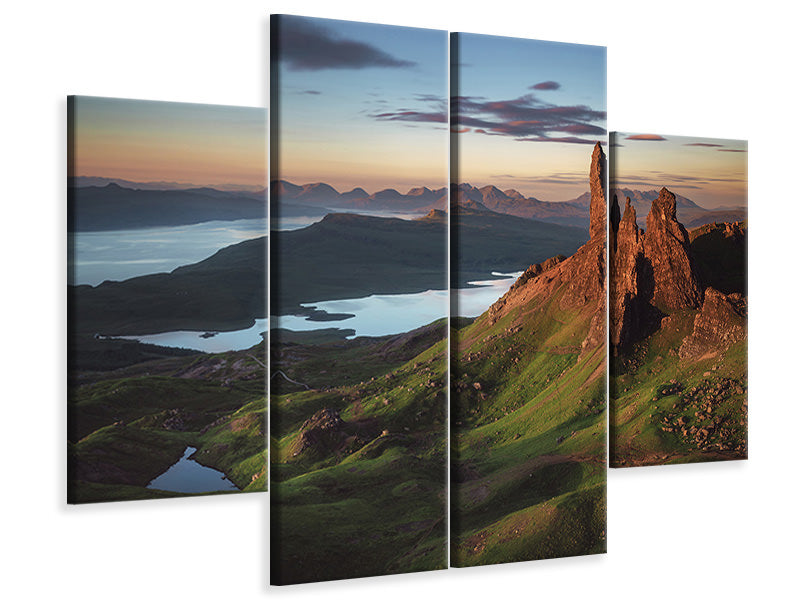 4-piece-canvas-print-scotland-old-man-of-storr
