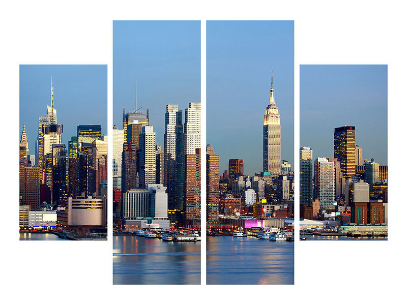 4-piece-canvas-print-skyline-midtown-manhattan