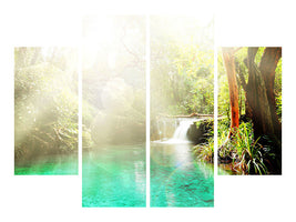 4-piece-canvas-print-the-green-lagoon