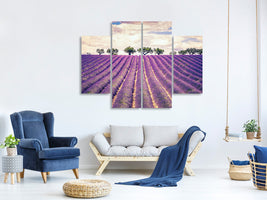 4-piece-canvas-print-the-lavender-field-ii