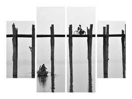 4-piece-canvas-print-u-bein-bridge-myanmar