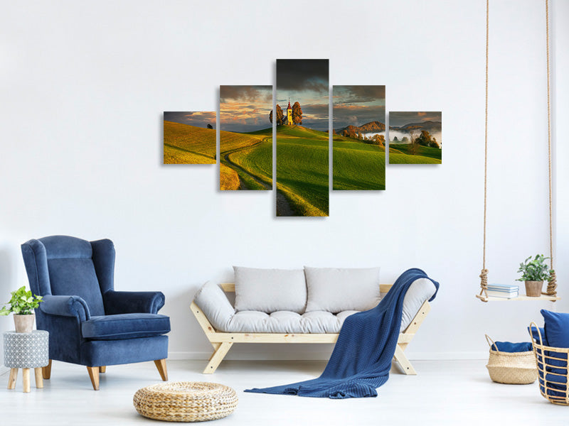 5-piece-canvas-print-evening-light-ii