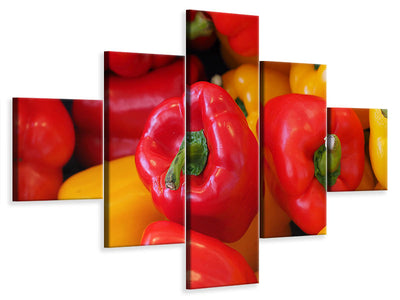 5-piece-canvas-print-fresh-sweet-pepper