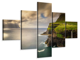 5-piece-canvas-print-gasadalur-and-mykines