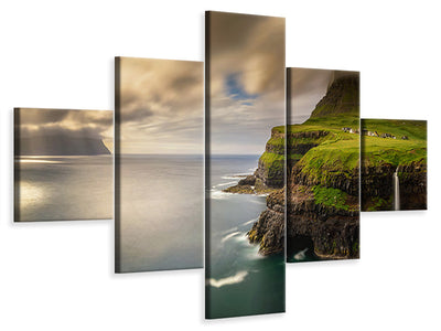 5-piece-canvas-print-gasadalur-and-mykines