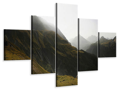 5-piece-canvas-print-nationalpark-schweiz