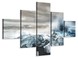 5-piece-canvas-print-water-and-ice
