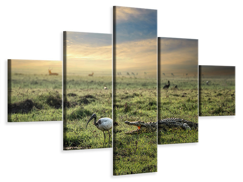 5-piece-canvas-print-world-without-humans