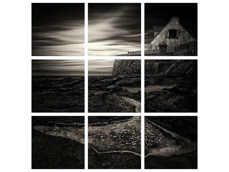 9-piece-canvas-print-cottage-by-the-sea