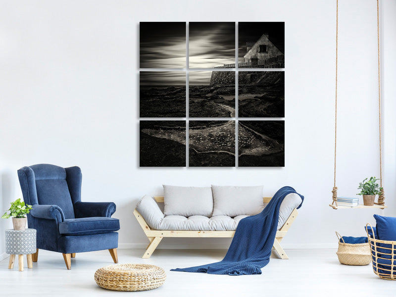 9-piece-canvas-print-cottage-by-the-sea