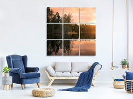 9-piece-canvas-print-the-little-red-house