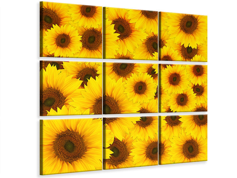 4-piece-canvas-print-a-bouquet-sunflower