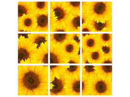4-piece-canvas-print-a-bouquet-sunflower
