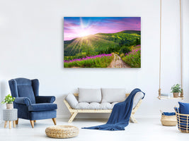 4-piece-canvas-print-a-summer-landscape-at-sunrise