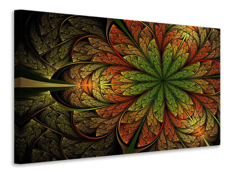5-piece-canvas-print-abstract-floral-pattern