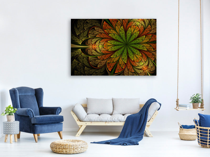 5-piece-canvas-print-abstract-floral-pattern