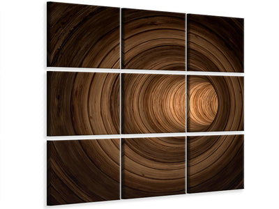 4-piece-canvas-print-abstract-tunnel