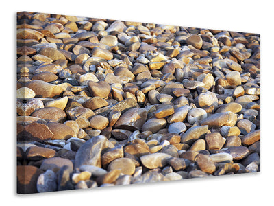 panoramic-3-piece-canvas-print-beach-stones-ii