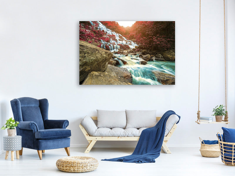 panoramic-3-piece-canvas-print-exotic-waterfall