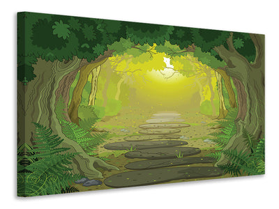 4-piece-canvas-print-fairy-tales-forest