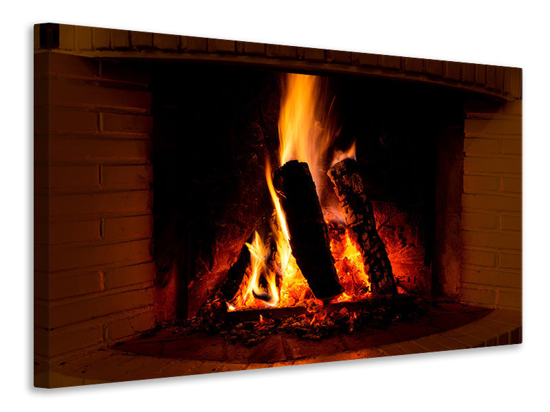 modern-4-piece-canvas-print-fire-in-the-chimney