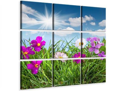 4-piece-canvas-print-flowering-meadow