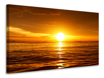 4-piece-canvas-print-glowing-sunset-on-the-water