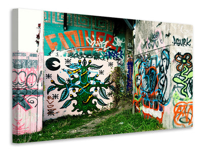 modern-4-piece-canvas-print-graffiti-in-the-backyard