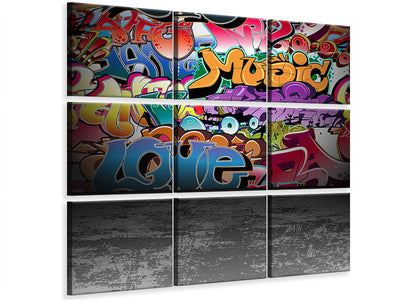 4-piece-canvas-print-graffiti-writing