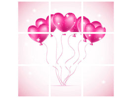 4-piece-canvas-print-heart-balloons