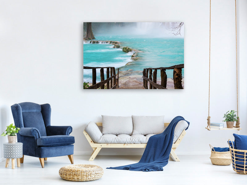 modern-3-piece-canvas-print-house-at-waterfall