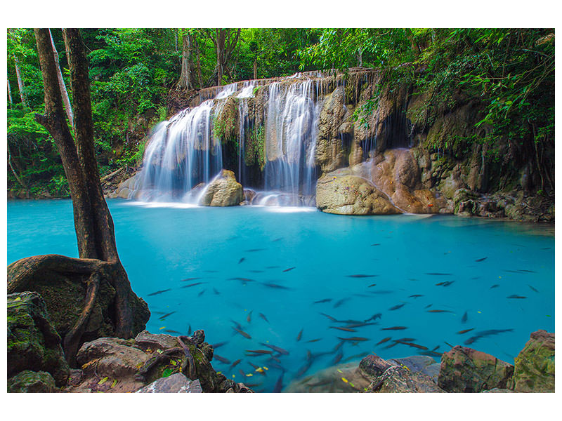 4-piece-canvas-print-nature-waterfall