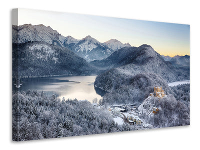 5-piece-canvas-print-neuschwanstein-castle-in-ammergebierge