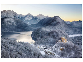 4-piece-canvas-print-neuschwanstein-castle-in-ammergebierge