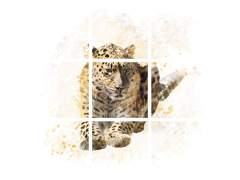 4-piece-canvas-print-painting-lynx