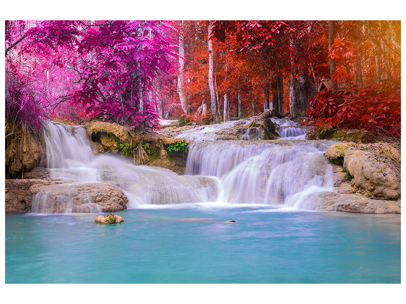 5-piece-canvas-print-paradisiacal-waterfall